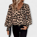 Joana - Stilizirana Bluza s Uzorkom Leoparda