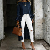 Vânia - Casual Denim Bluza