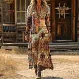 Maria - Casual Haljina s Dugim Rukavima Inspirirana Vintage Stilom