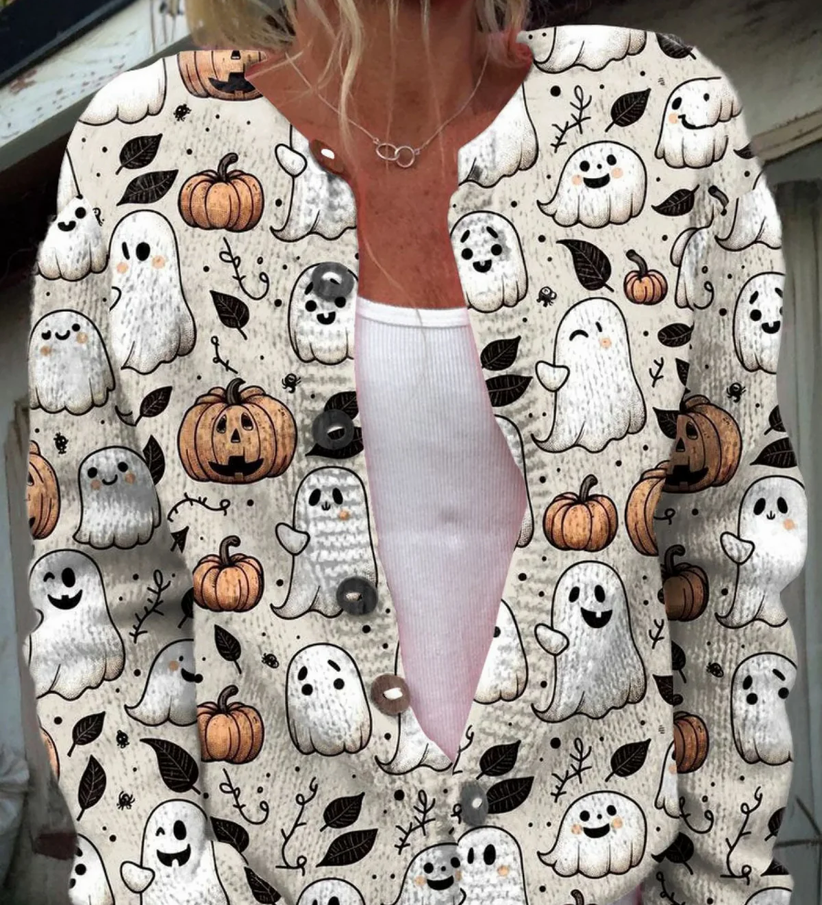 Léa | Halloween prsluk s motivom duha