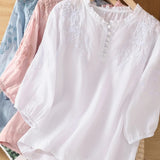 Cassiana - Bluza od Pamuka i Lana