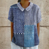 Alina - Košulja s Patchwork Uzorkom