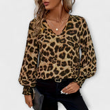 Joana - Stilizirana Bluza s Uzorkom Leoparda