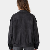 Aurésia | Oversize jakna od sintetičkog zamjenskog materijala