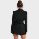 Blazer haljina s V izrezom