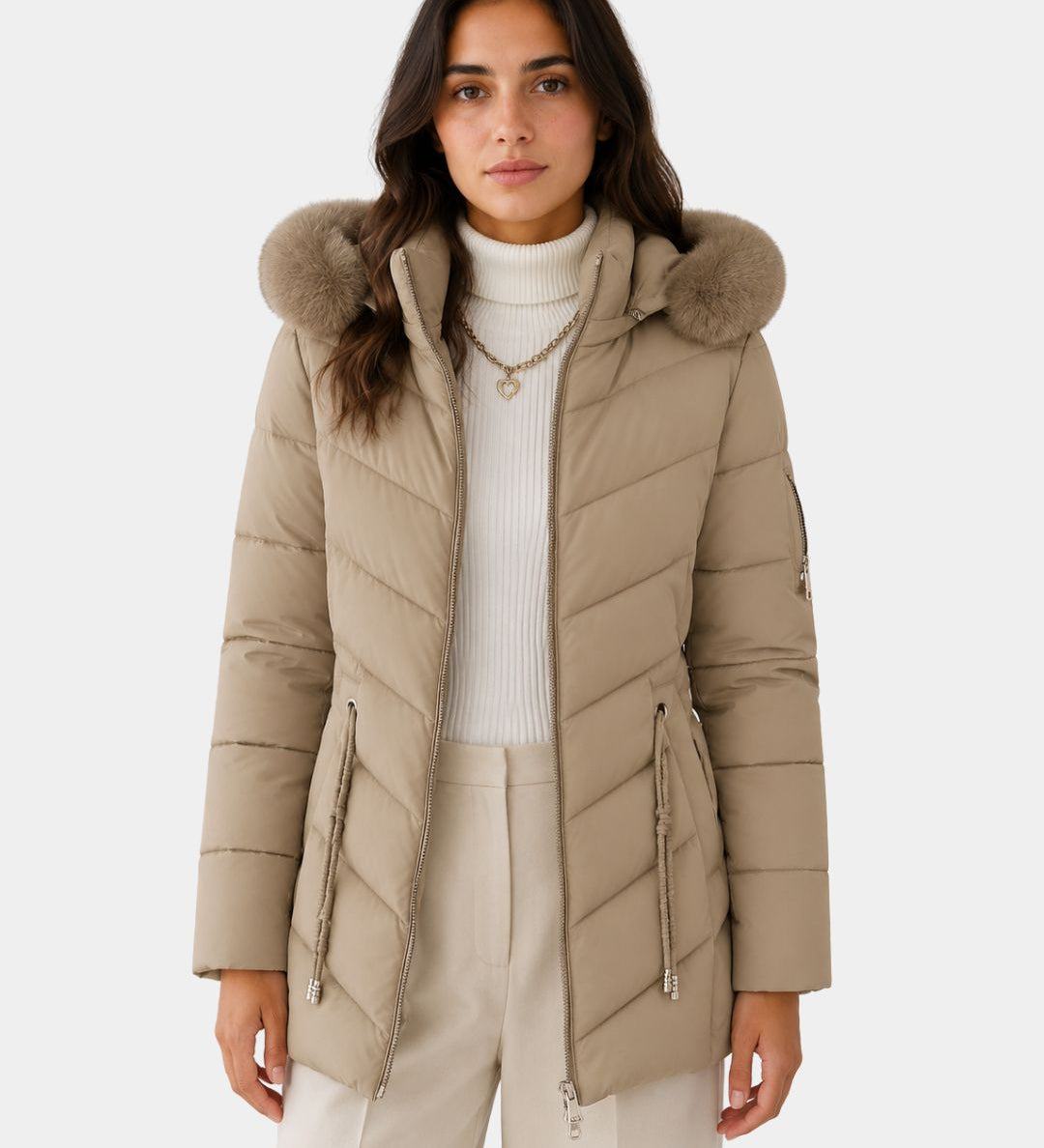 Anéline | Elegantni zimski puffer kaput