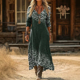 Maria - Casual Haljina s Dugo Rukavima s Vintage Inspiracijom