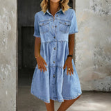 Sofia - Elegantna Casual Jeans Haljina