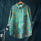 Cátia - Casualna Retro Umjetnička Košulja