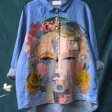 Âmbar - Casual T-Shirt s Portretom Frede u Ulju