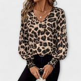 Joana - Stilizirana Bluza s Uzorkom Leoparda
