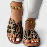 Tareyja - Bicolorne sandale s leopard uzorkom