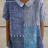Alina - Košulja s Patchwork Uzorkom