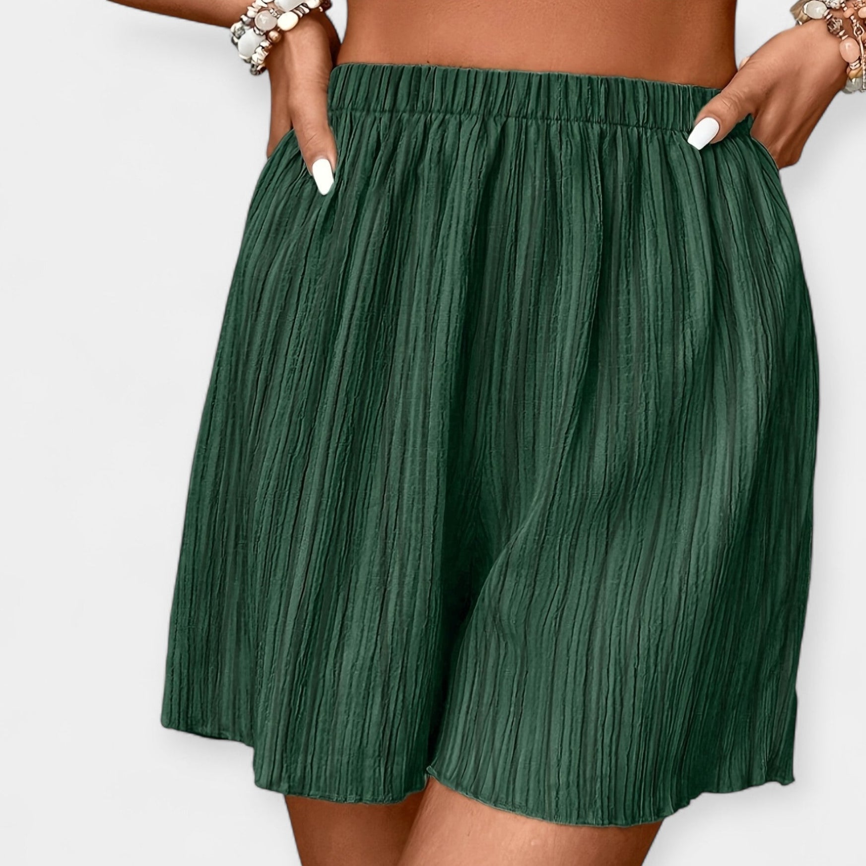 Elegantne Hlače s Pregama