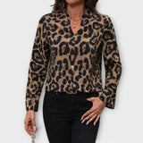 Catarina - Casual bluzon s leopard uzorkom