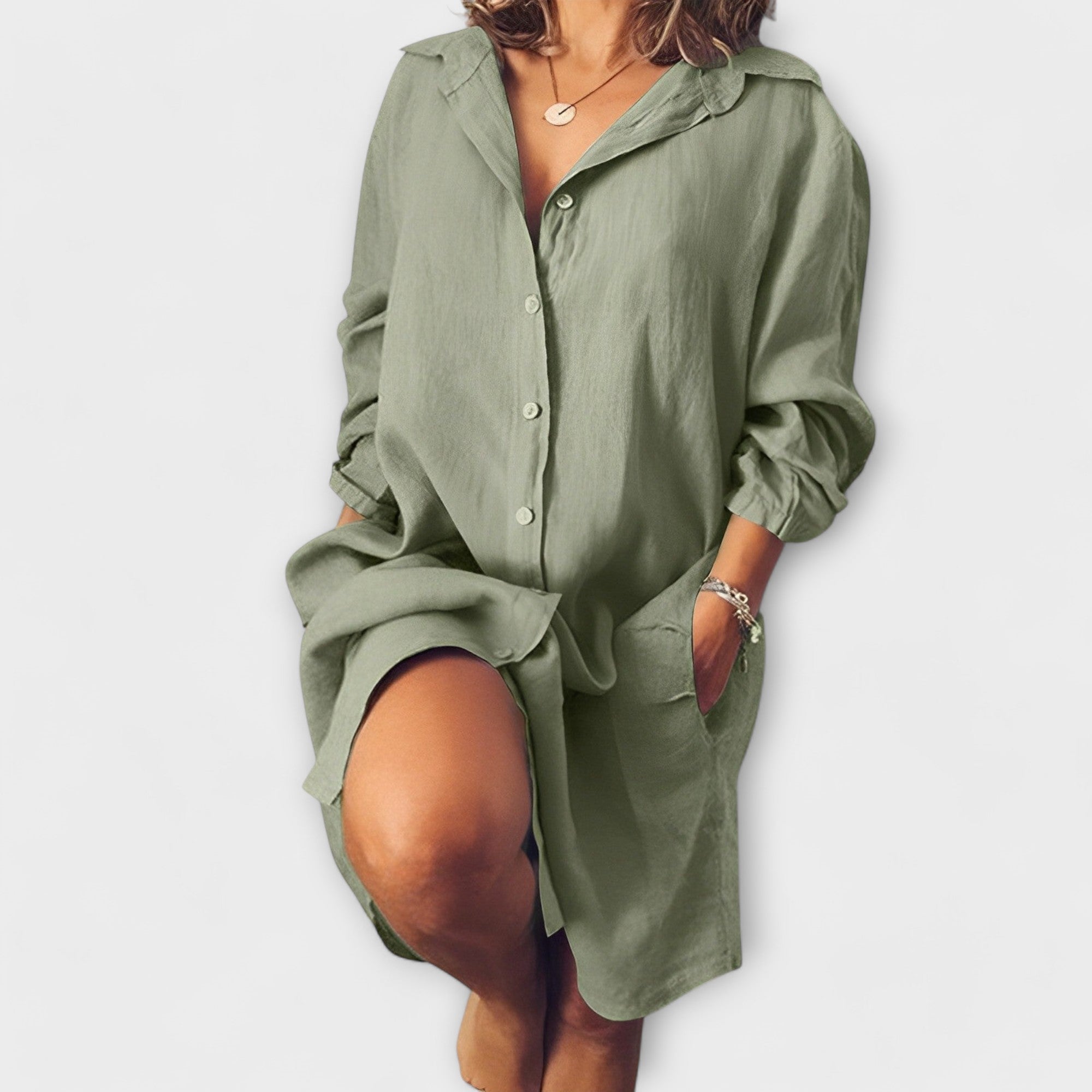 Clara - Casual lanena bluza