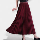 Duga Plisirana Suknja od Satena