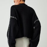 Alma | Oversize pulover s visokim ovratnikom i detaljima od pike