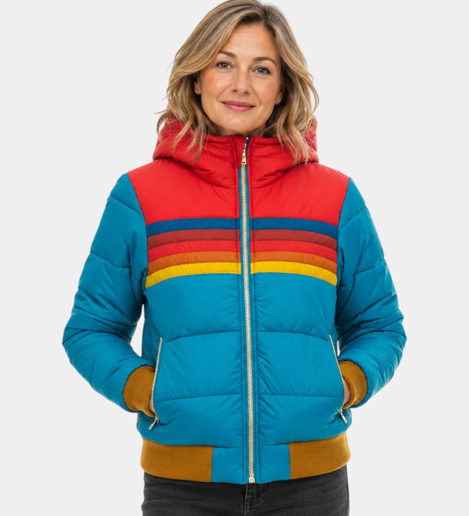 Liorisse | Retro puffer jakna s prugama