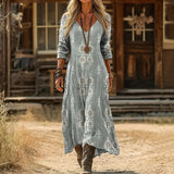 Maria - Casual Haljina s Dugim Rukavima Inspirirana Vintage Stilom