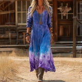 Maria - Casual Haljina s Dugim Rukavima Inspirirana Vintage Stilom