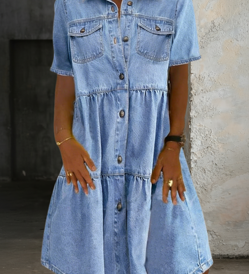 Sofia - Elegantna Casual Jeans Haljina