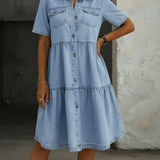 Sofia - Elegantna Casual Jeans Haljina
