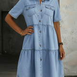 Sofia - Elegantna Casual Jeans Haljina