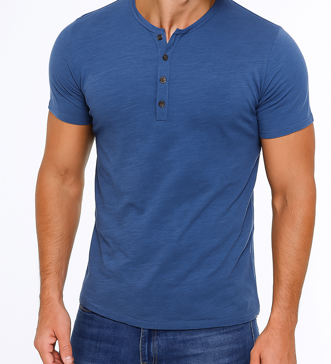 Henley Majica - Gola s Gumbima