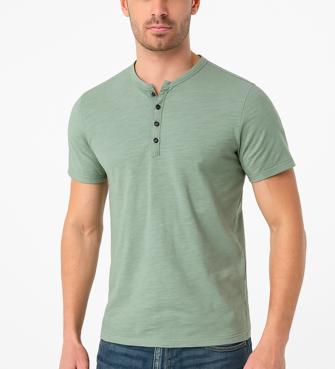 Henley Majica - Gola s Gumbima