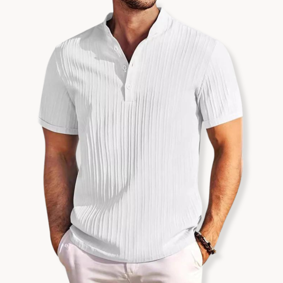 Henley majica - Kratki placket s gumbima