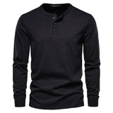 Camisa Henley - Mješavina Mekana Prozračna