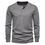 Camisa Henley - Mješavina Mekana Prozračna