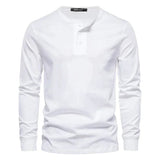 Camisa Henley - Mješavina Mekana Prozračna