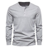 Camisa Henley - Mješavina Mekana Prozračna
