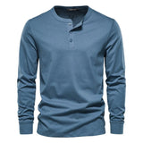 Camisa Henley - Mješavina Mekana Prozračna
