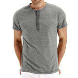 T-Shirt Henley - Mekana Mrežasta Ovratnik