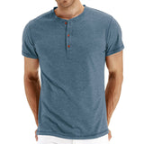 T-Shirt Henley - Mekana Mrežasta Ovratnik