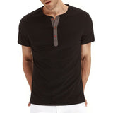 T-Shirt Henley - Mekana Mrežasta Ovratnik