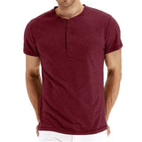 T-Shirt Henley - Mekana Mrežasta Ovratnik