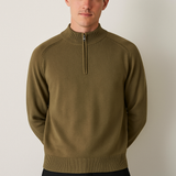 Pulover od pletenine - Polu-zip