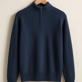 Pulover od pletenine - Polu-zip