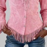Marina | Blusa od antilopa s resicama