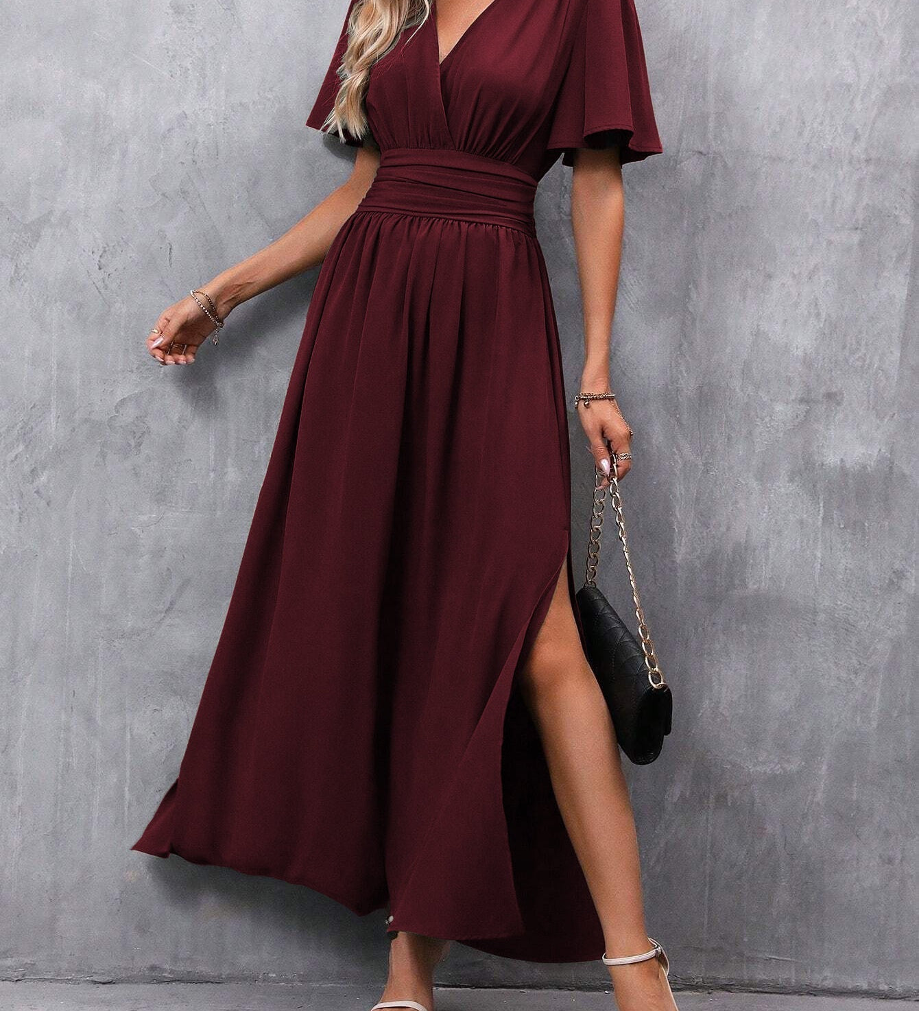 Eterna - Elegantna Maxi Haljina Crna