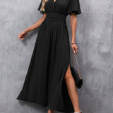 Eterna - Elegantna Maxi Haljina Crna