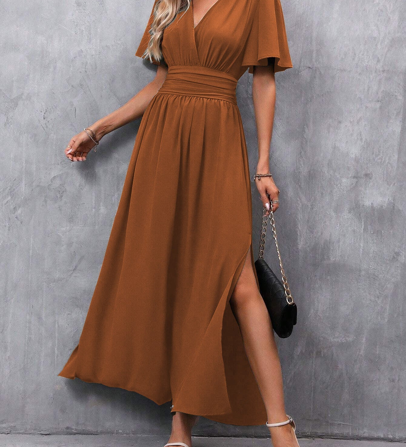 Eterna - Elegantna Maxi Haljina Crna