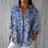 Elise - Bluza s cvijećem i pticama