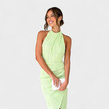 Camila - Duga haljina s nabranim detaljima