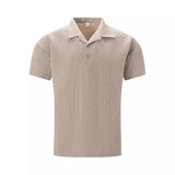 Polo majica - Relaxirana Jacquard tekstura