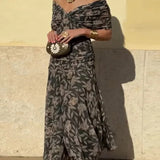 Luana - Elegantna haljina s V izrezom